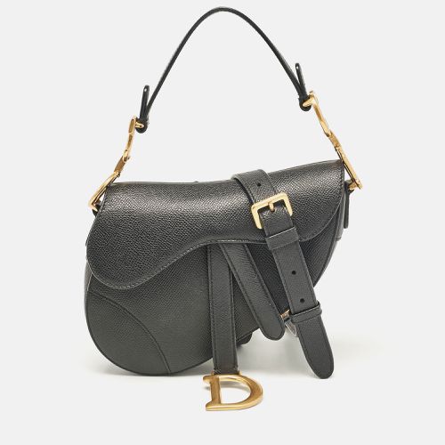 Dior Black Leather Mini Saddle Bag - Dior - Modalova