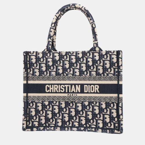 Dior Navy Canvas Book Tote Bag Size Small - Dior - Modalova