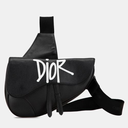 Shawn Stussy Grained Calfskin Saddle - Dior - Modalova