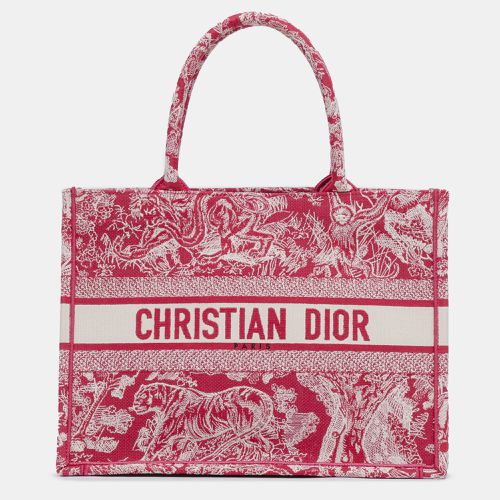 Dior Pink Canvas Dior Medium Toile de Jouy Book Tote Bag - Dior - Modalova