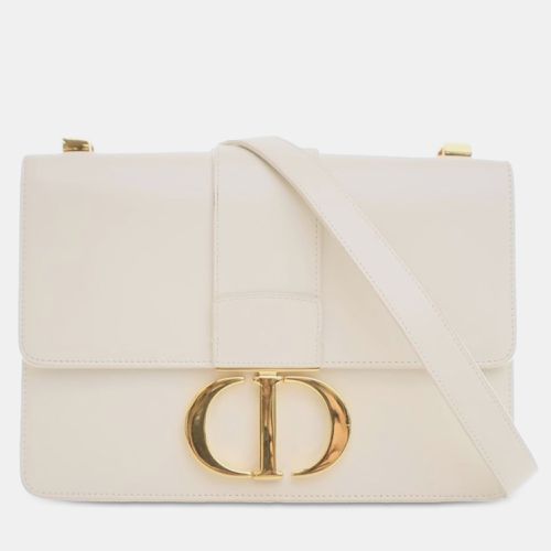 Dior White Calf Leather 30 Montaigne Flap Bag - Dior - Modalova