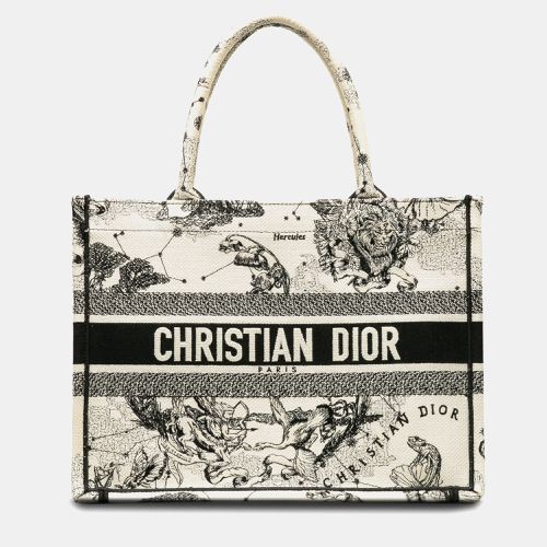 Dior White Canvas Small Zodiac Book Tote Bag - Dior - Modalova