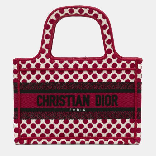 Dior Red Canvas Mini Dioramour Book Tote Bag - Dior - Modalova