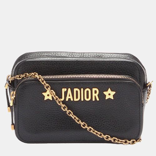 Dior Black Calf Leather J'Adior Camera Case Clutch with Chain - Dior - Modalova