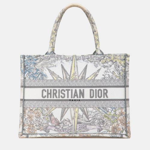 Christian Dior White Multicolor Jacquard Dior Reve D'Anfini Book Tote Bag - Dior - Modalova