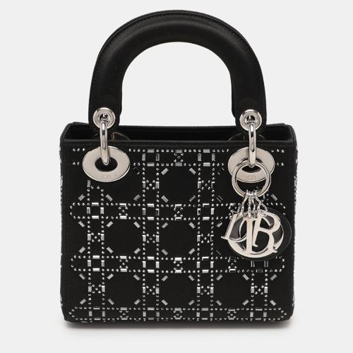 Rhinestone Cannage Satin Mini Lady Tote - Dior - Modalova