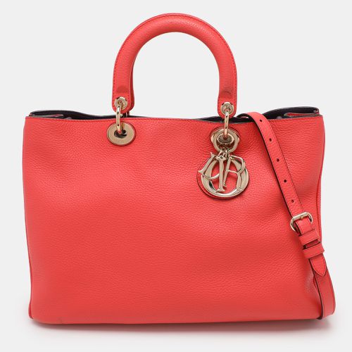 Dior Coral Leather Large Diorissimo Shopper Tote - Dior - Modalova