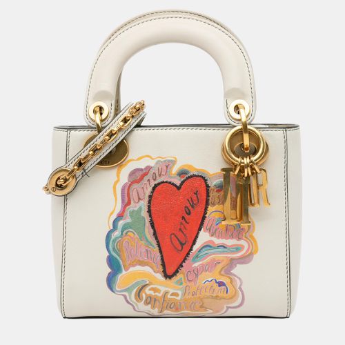 Dior White Niki De Saint Phalle Mini Calfskin Dioramour Lady Dior - Dior - Modalova