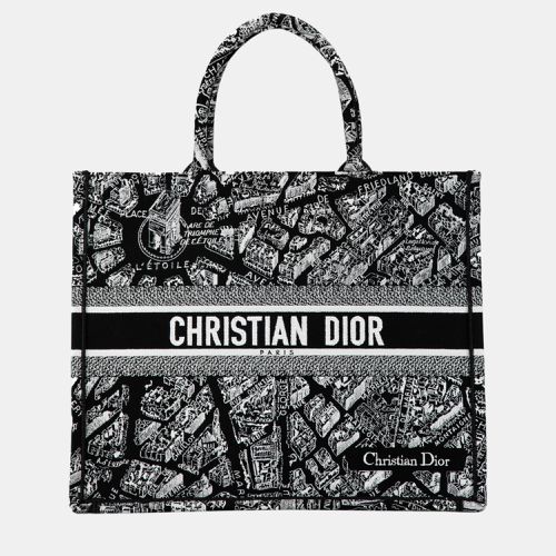 Dior Black Large Plan De Paris Book Tote - Dior - Modalova