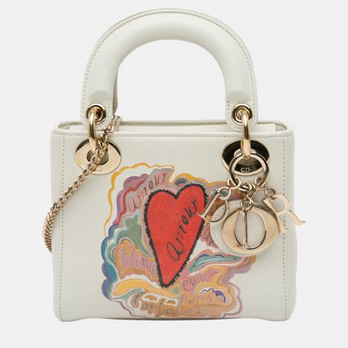 Dior White Niki De Saint Phalle Mini Calfskin Dioramour Lady Dior - Dior - Modalova