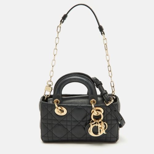 Dior Black Cannage Leather Micro Lady D-Joy Bag - Dior - Modalova