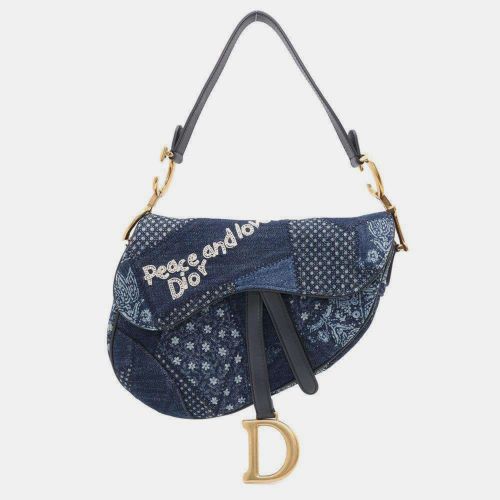 Dior Blue Denim Saddle Shoulder Bag - Dior - Modalova