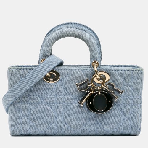 Denim Small Macrocannage Lady D-Joy Bag - Dior - Modalova