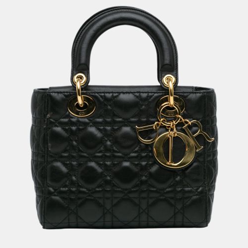 Dior Black Small Lambskin Cannage Lady Dior - Dior - Modalova