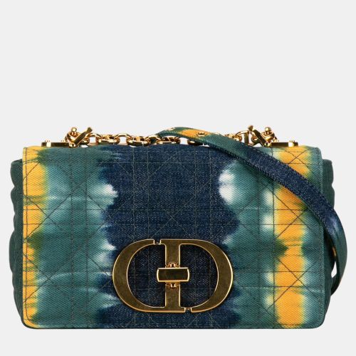 Dior Multicolor Small Denim Tie-Dye Cannage Caro Bag - Dior - Modalova