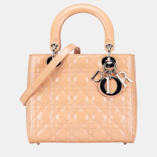 Dior Pink Medium Patent Cannage Lady Dior - Dior - Modalova