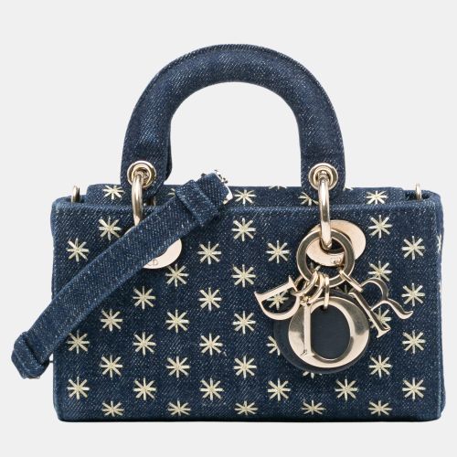 Dior Blue Small Denim Embroidered Star Lady D Joy - Dior - Modalova