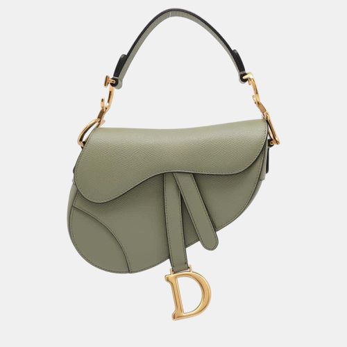 Dior Green Leather Mini Saddle Shoulder Bag - Dior - Modalova