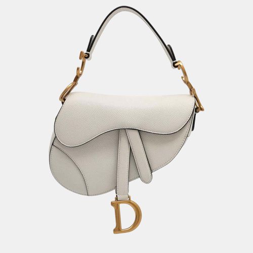 Leather Mini Saddle Shoulder Bag - Dior - Modalova