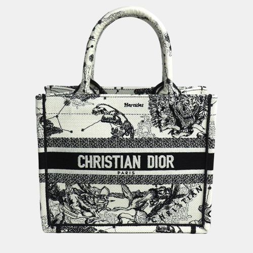 Christian Dior Book Tote Small Bag White Black - Dior - Modalova