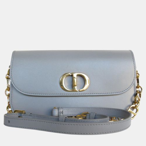 Dior Grey Leather 30 Montaigne Shoulder Bag - Dior - Modalova