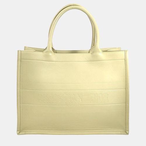 Leather Book Tote Medium Tote Bag - Dior - Modalova