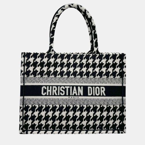 Christian Dior Handbag Tote Bag Book Medium Canvas Black X White - Dior - Modalova