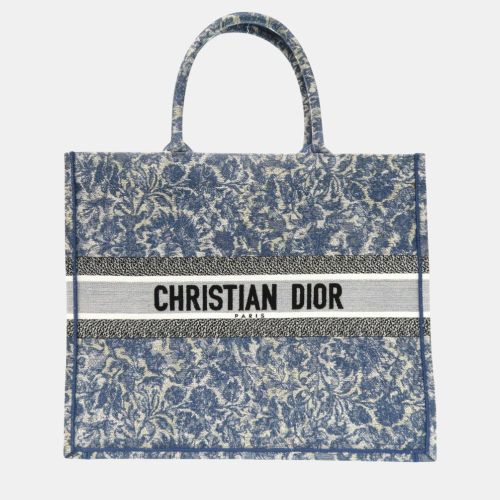 Dior Blue Canvas Book Tote Large Tote Bag - Dior - Modalova