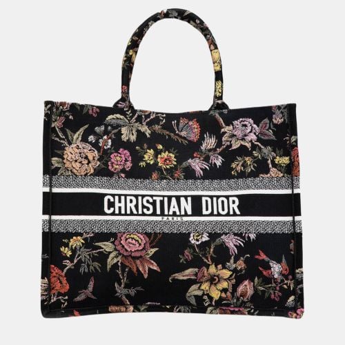 Large Canvas Embroidered Book Tote - Dior - Modalova