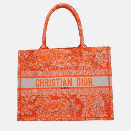 Dior Orange, White Medium Toile De Jouy Tote Bag - Dior - Modalova