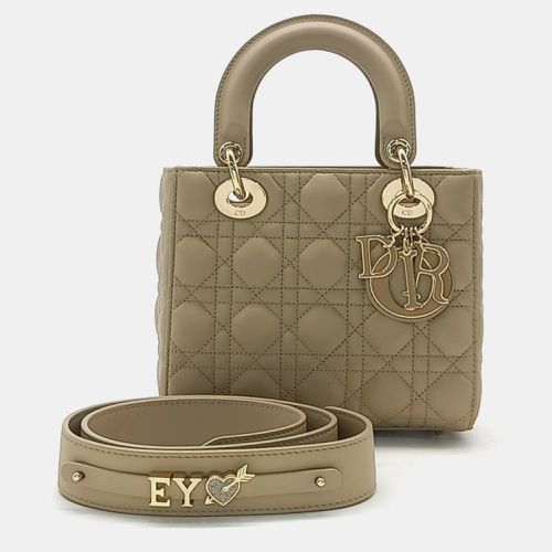 Dior Beige Leather Cannage Lady Small Bag - Dior - Modalova