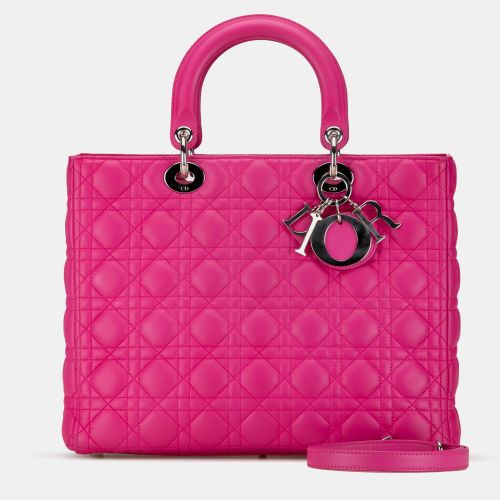 Lambskin Large Cannage Lady Tote Bag - Dior - Modalova