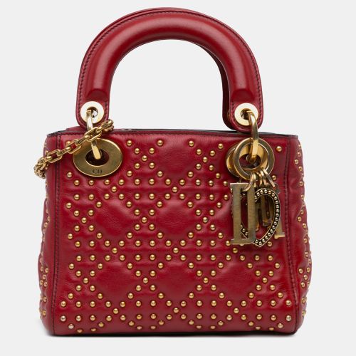 Mini Lambskin Cannage Studded Supple Lady Bag - Dior - Modalova