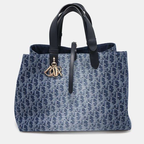 Dior By Jules Blue Denim Large Oblique Tote Bag - Dior - Modalova