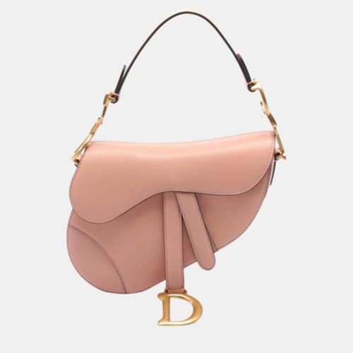 Dior Pink Mini Leather Saddle - Dior - Modalova