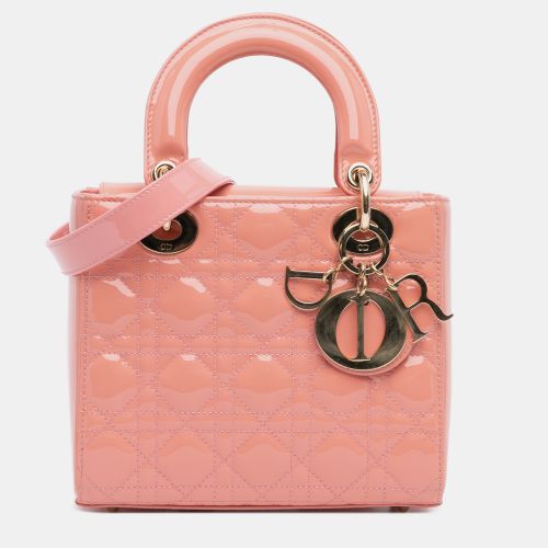 Dior Pink Small Patent Cannage Lady Dior - Dior - Modalova