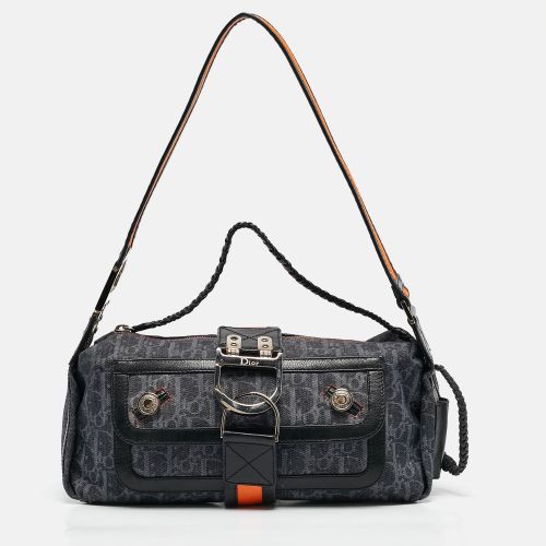 Navy /Orange Denim issimo Flight Shoulder Bag - Dior - Modalova