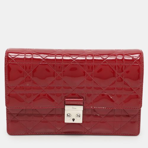 Dior Red Patent Leather Miss Dior Wallet On Chain Pouch - Dior - Modalova