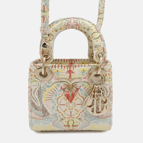 Dior Lady Dior Micro Multicolor Leather Top Handle Bag - Dior - Modalova