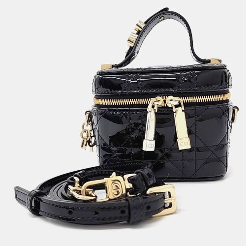 Patent Leather Cannage Micro Vanity Bag - Dior - Modalova