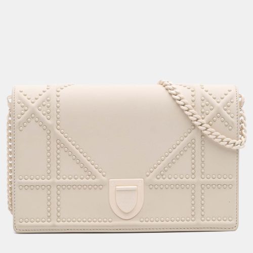 Small Ultra Matte Studded Calfskin ama Wallet on Chain - Dior - Modalova