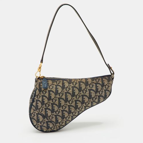 Issimo Canvas Vintage Trotter Saddle Bag - Dior - Modalova