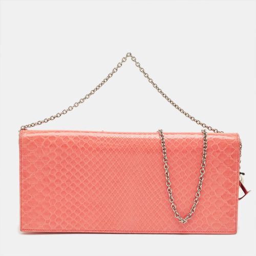 Dior Coral Orange Python Lady Dior Croisiere Chain Clutch - Dior - Modalova