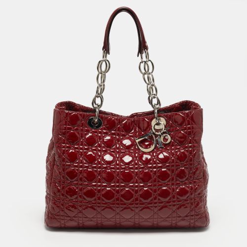 Dior Red Cannage Patent Leather Soft Lady Dior Tote - Dior - Modalova