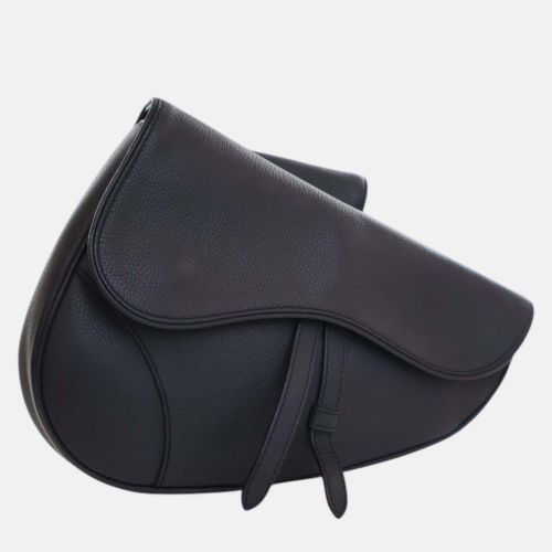 Dior Navy Blue Grained Calfskin Saddle Crossbody - Dior - Modalova