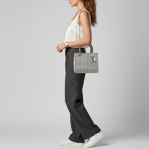 Lady Medium Cannage Leather Tote - Dior - Modalova