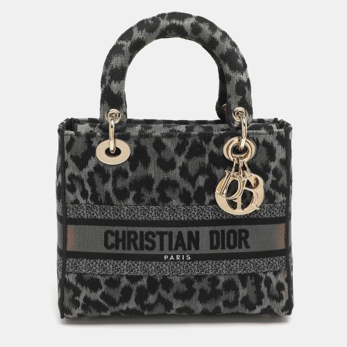 Lady D-Lite Medium Leopard Print Canvas Tote - Dior - Modalova