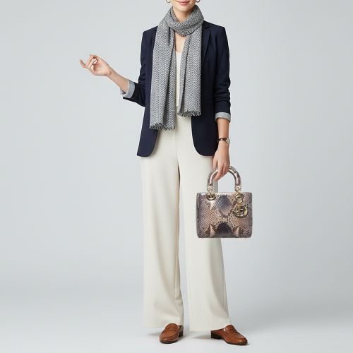 Lady Small Python Tote - Dior - Modalova