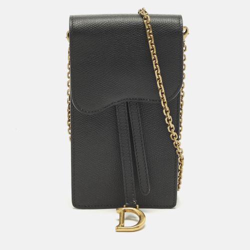Saddle Leather Chain Pouch - Dior - Modalova