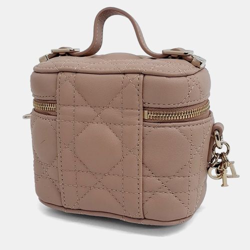 Micro Vanity Case Lambskin Leather Top Handle Bag - Dior - Modalova
